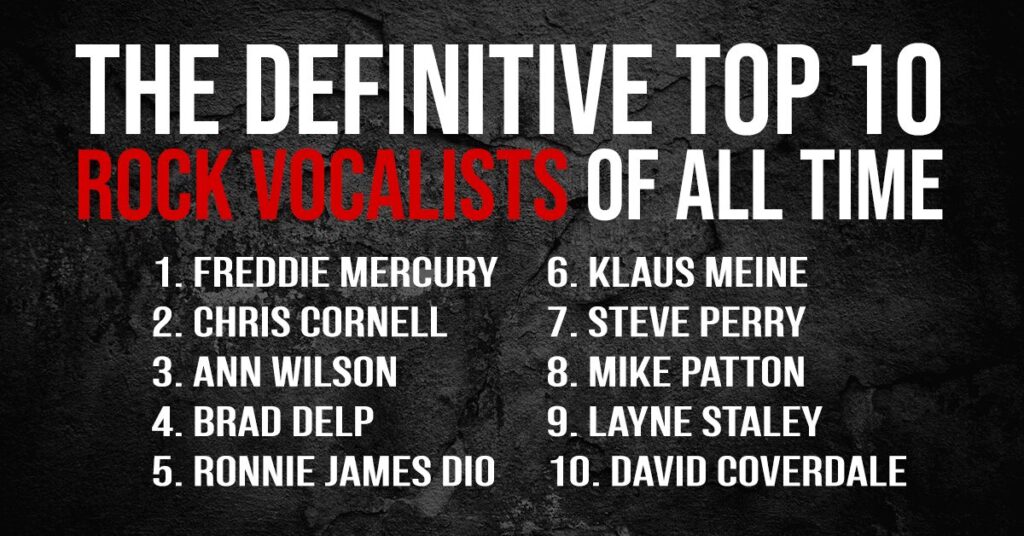 THE DEFINITIVE TOP TEN ROCK VOCALISTS OF ALL TIME